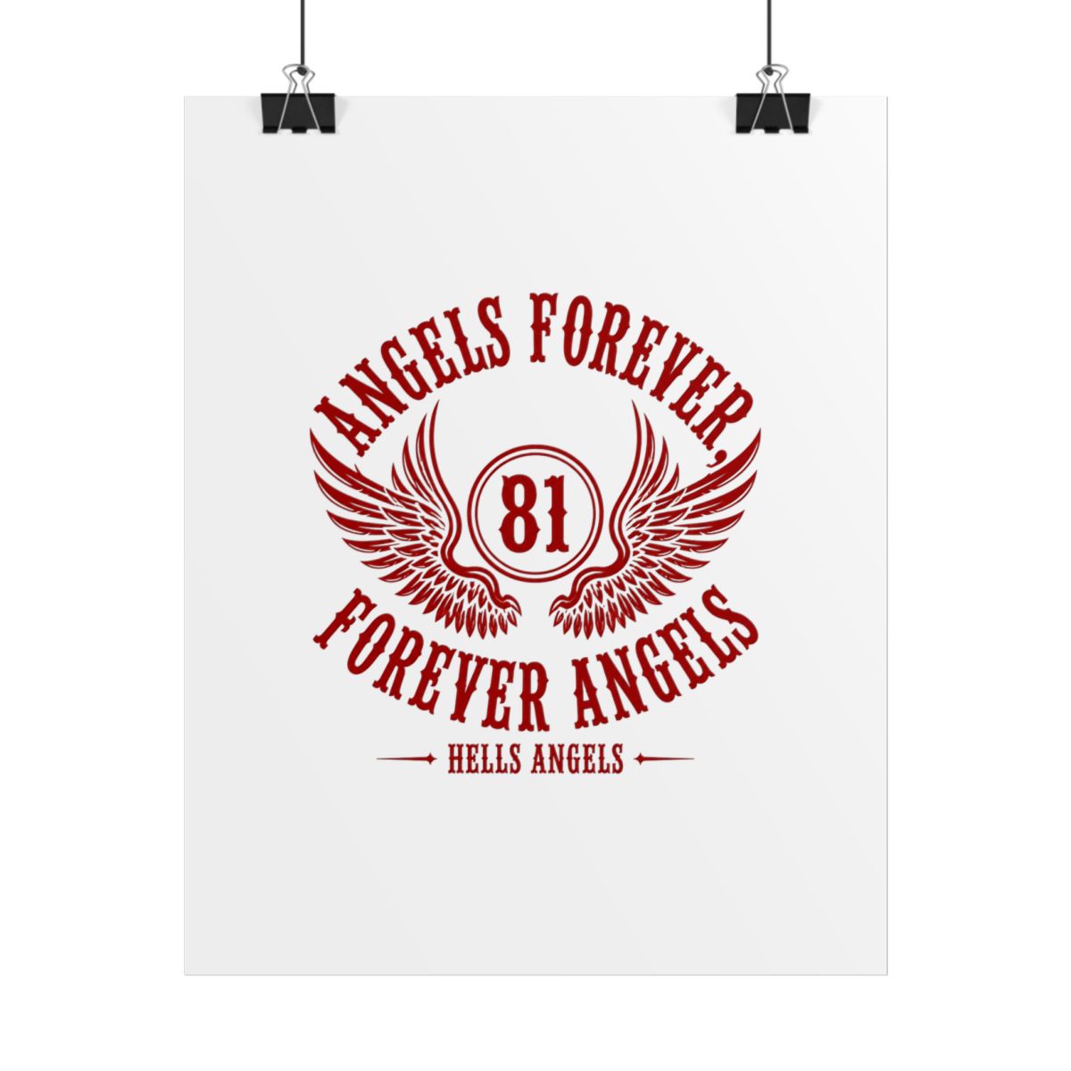 Hells Angels "Angels Forever, Forever Angels" Poster - Hells Angels official Accessories merch
