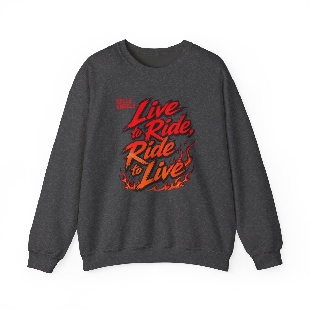 Hells Angels "Live to Ride, Ride to Live" Crewneck - alternate angle 3, merchandise