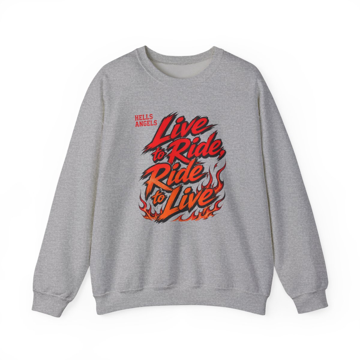 Hells Angels "Live to Ride, Ride to Live" Crewneck - Hells Angels official Sweatshirts merch