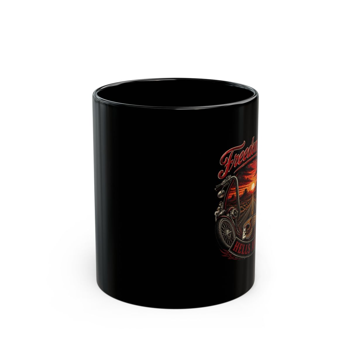 Hells Angels "Freedom Ride" Black Mug - Official mugs merchandise