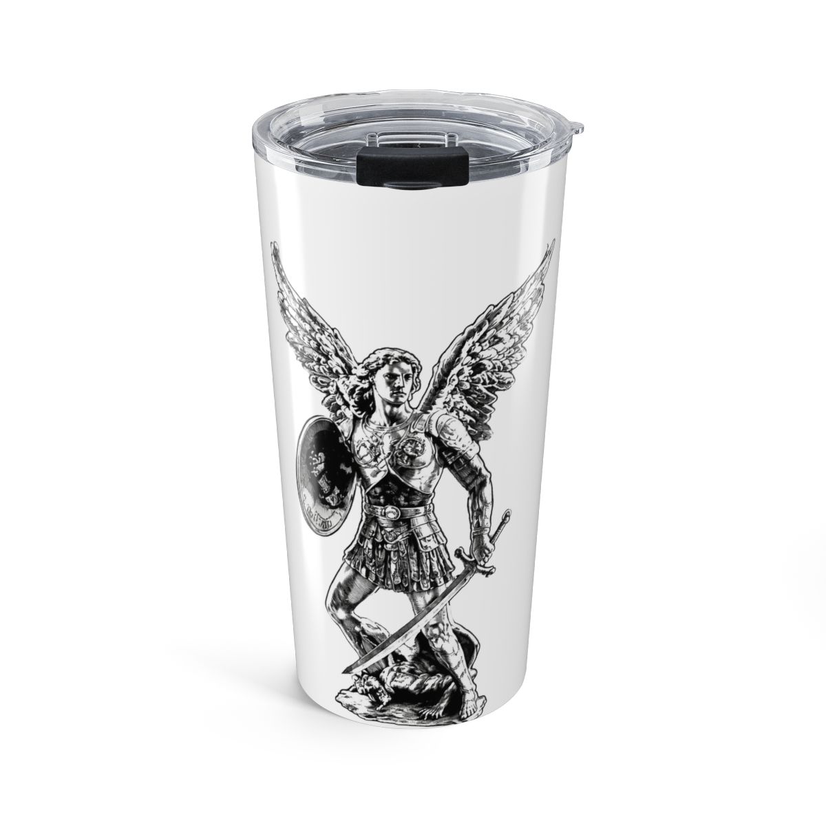Prayer To St. Michael The Archangel Print Christian Stainless Steel Insulated Tumbler | Hells Angels - Official t-shirts merchandise