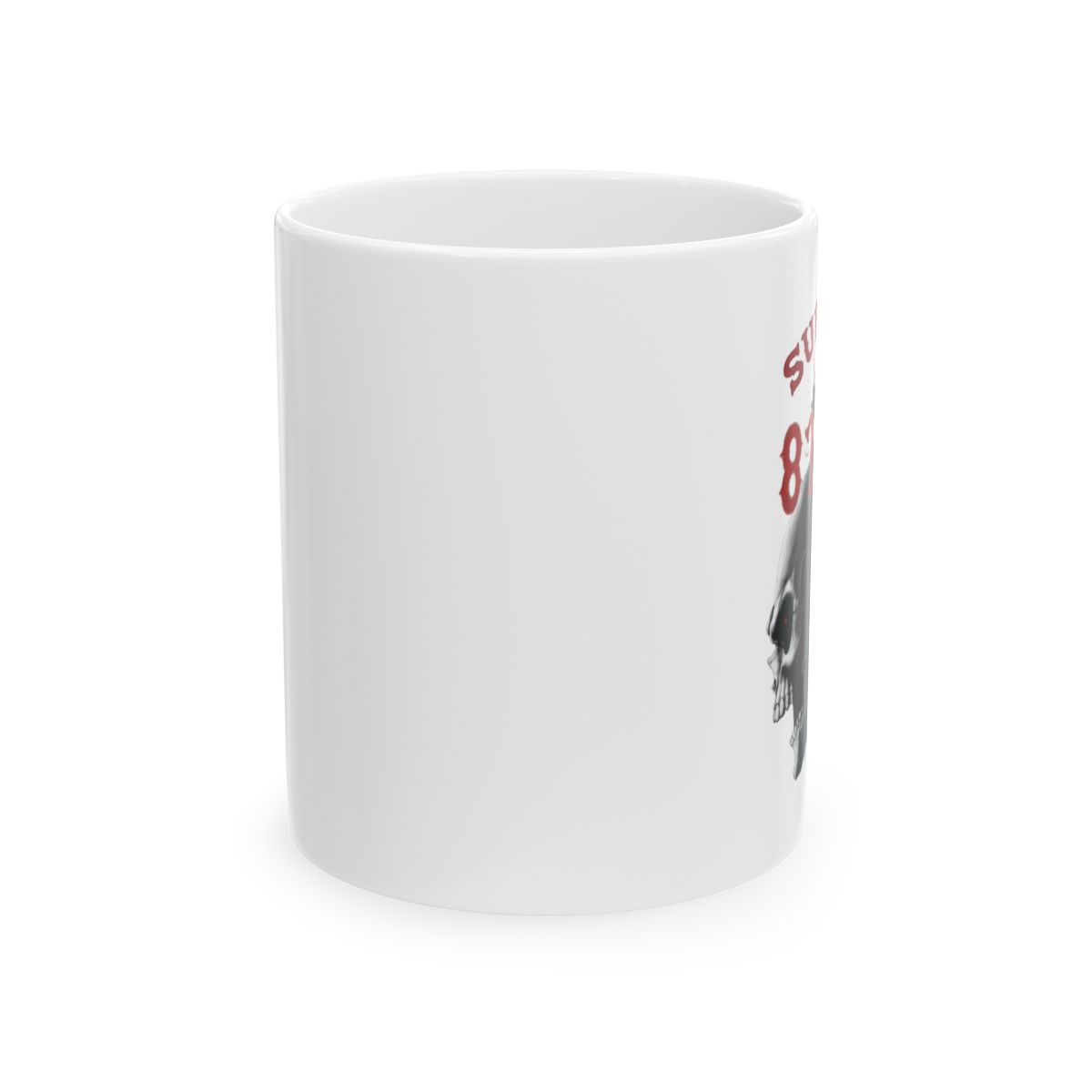 Skull Helmet Graphic Mug | Ceramic Coffee Cup 11oz 15oz | 81 | Hells Angels 