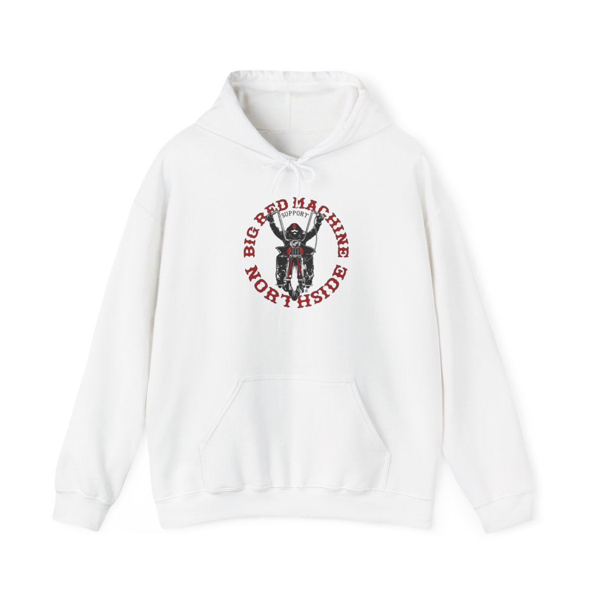 Big Red Machine Northside Hoodie | Motorcycle Rider Graphic | 81 | Hells Angels - Hells Angels official Hoodies merch