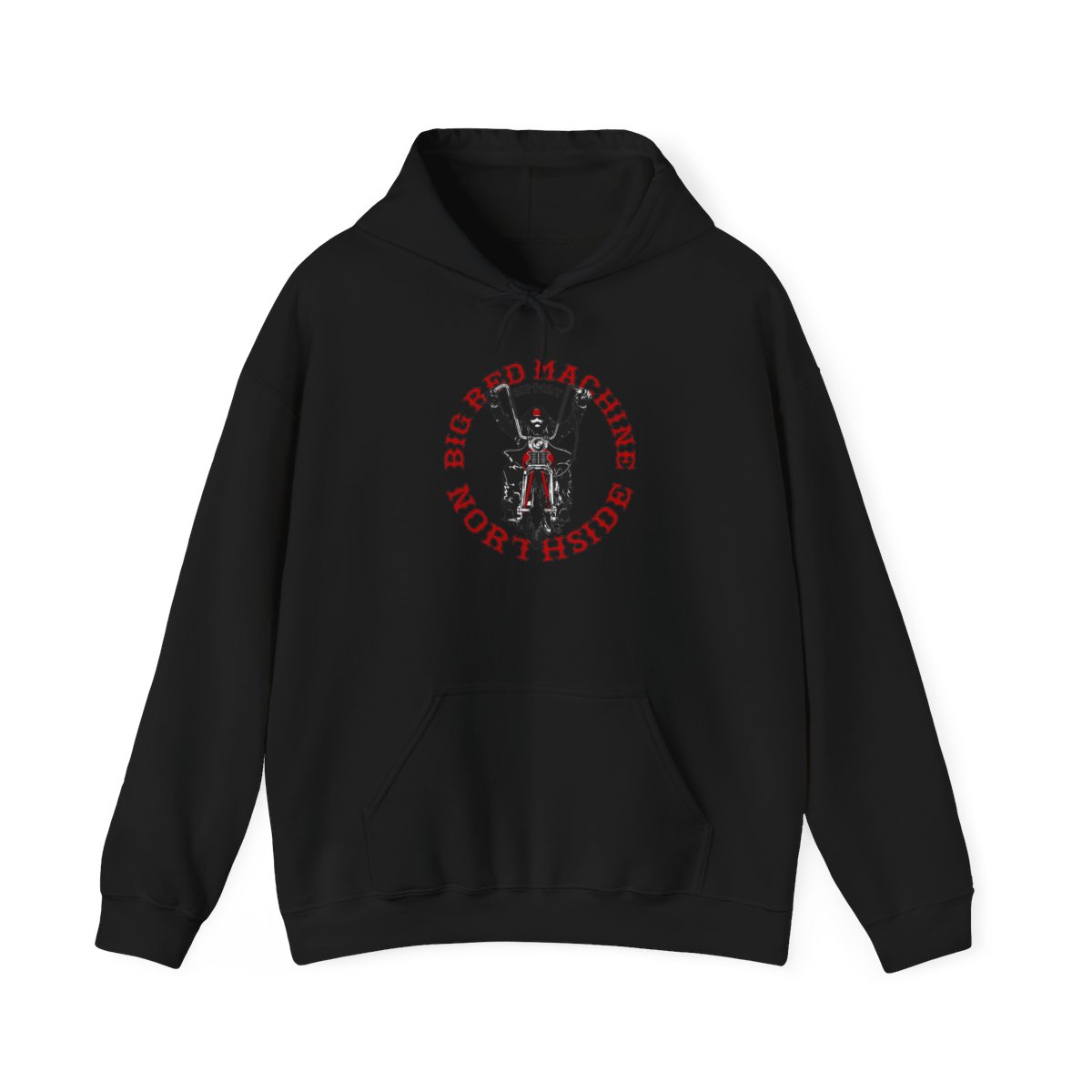 Big Red Machine Northside Hoodie | Motorcycle Rider Graphic | 81 | Hells Angels - alternate angle 1, merchandise
