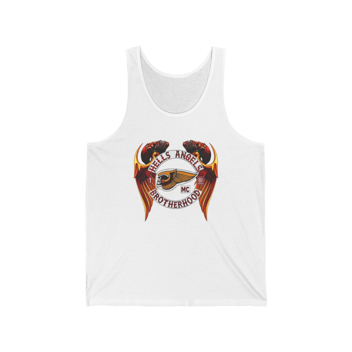 Hells Angels Brotherhood emblem Tank Top | Motorcycle club logo, winged skull | Hells Angels 