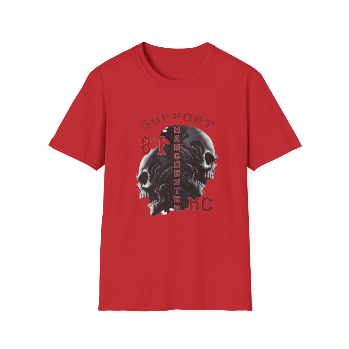 Support 81 Mamchur MC T-Shirt | Skull Motorcycle Club Design | Hells Angels  - alternate angle 2, merchandise